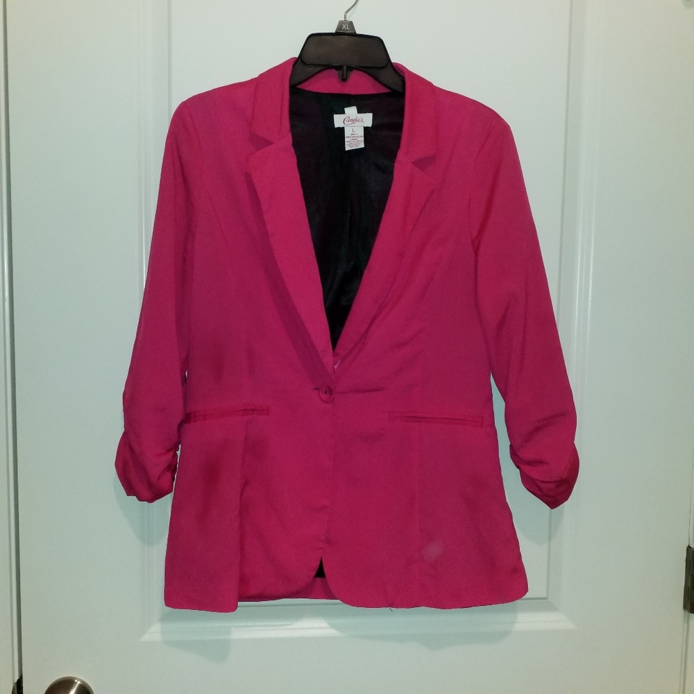 Candie's Hot Pink Blazer, Size L